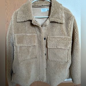 Women’s Time and Tru Sherpa button up coat